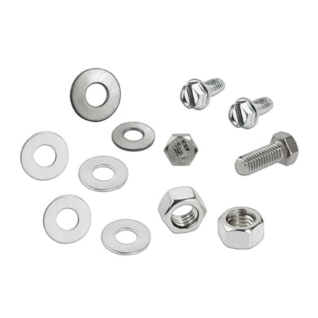 Panduit Mounting Hardware Kit, Stainless Steel, HDW3/8-KT